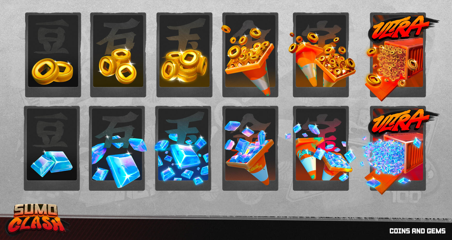 Sumo Clash - Coins and Gems bundles