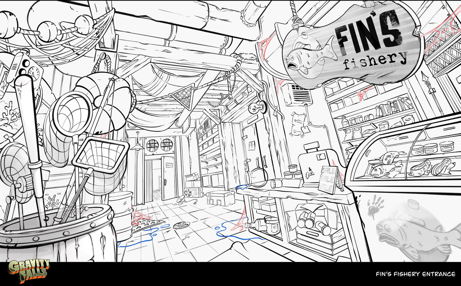 Fin’s Fishery Entrance